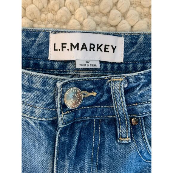 LF Markey Big Boy Barrel Jeans Slouchy Mid-Rise Mom Y2K Wide Leg Retro Pants 26 - Picture 7 of 7